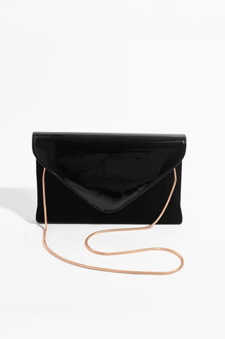 Envelope Clutch Suede Patent