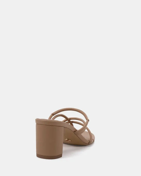 Fuming Strappy Heels Camel