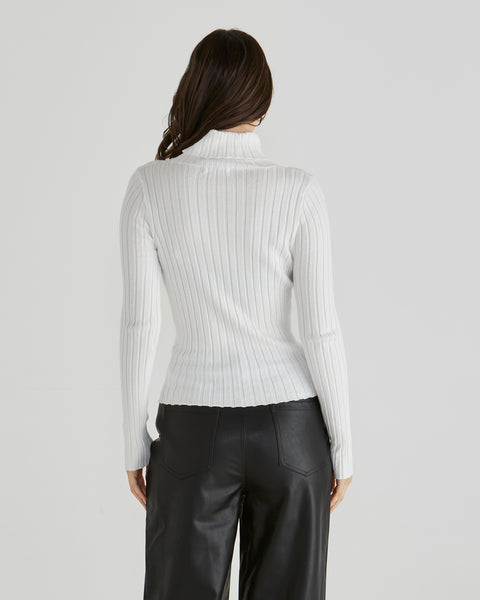 Ginny Rib Knit White