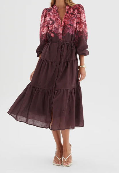 Grace Placement Print Dress