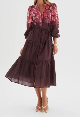 Grace Placement Print Dress