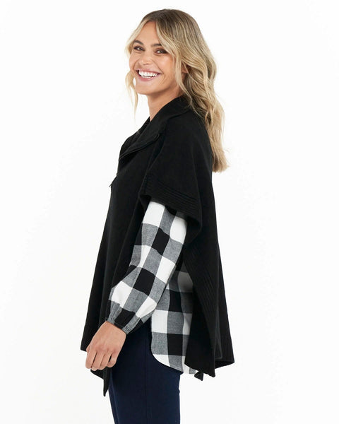 Isla Zip Cape Black