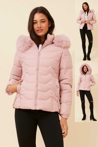 Chloe Hood Jacket Pink