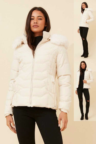 Chloe Hood Jacket Ivory