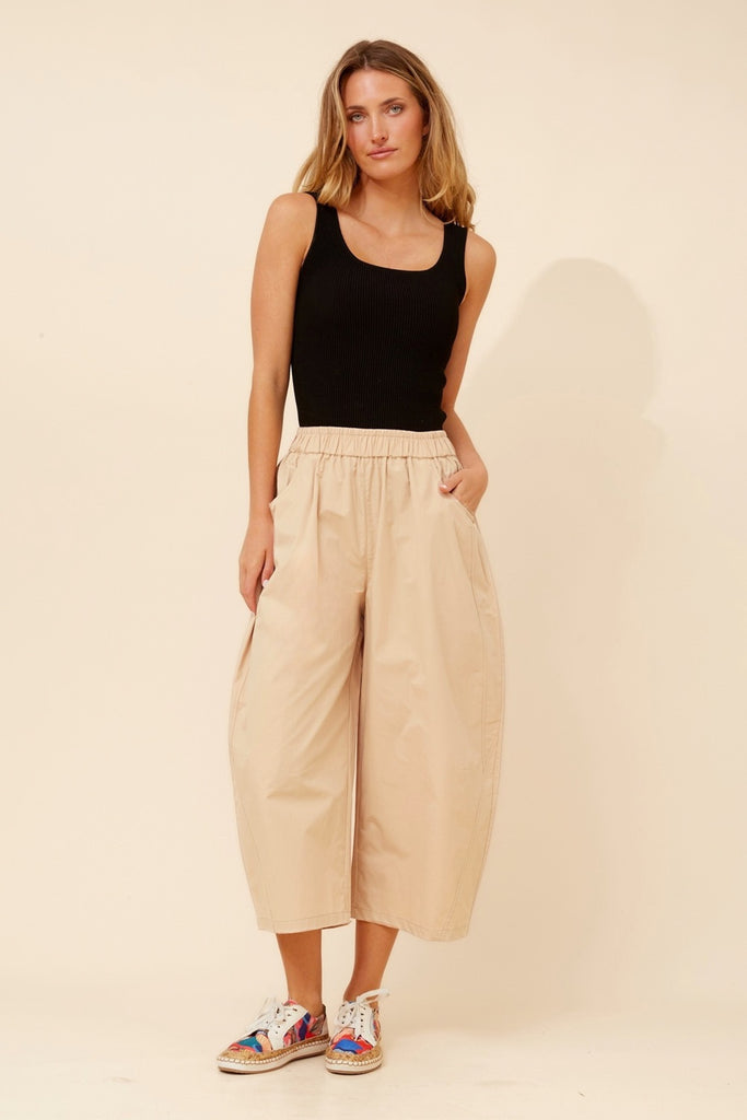 Joyce Barrel Leg Pant Clay