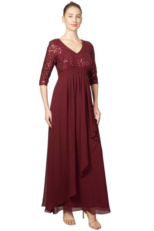 Jori Formal Dress Curve Burgundy