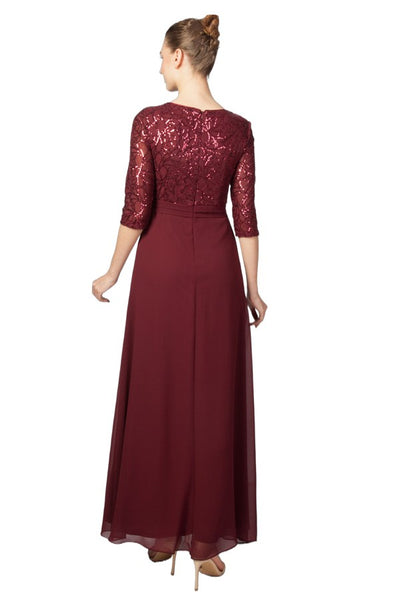 Jori Formal Dress Curve Burgundy