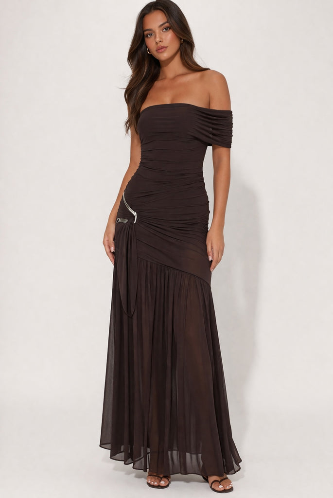 Julia Formal Dress Chocolate