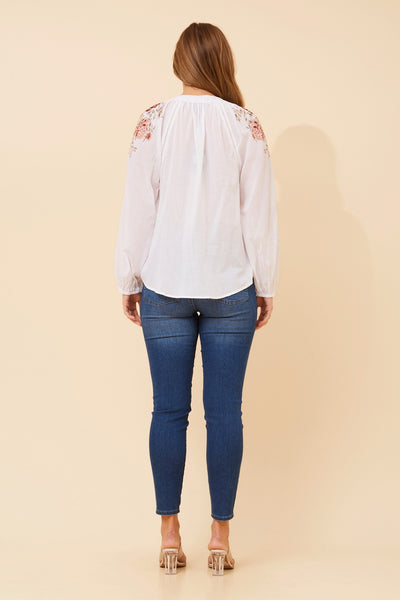 Kelly Voile Blouse White