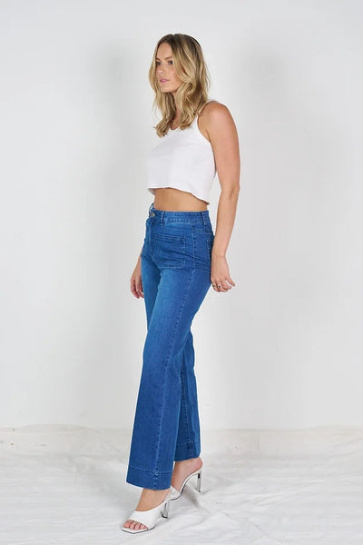 Kim Stretch Jean Mid Blue
