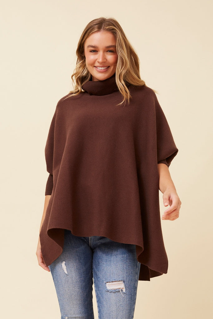 Martina Knit Pullover Chocolate