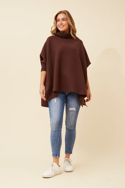 Martina Knit Pullover Chocolate