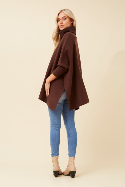Martina Knit Pullover Chocolate