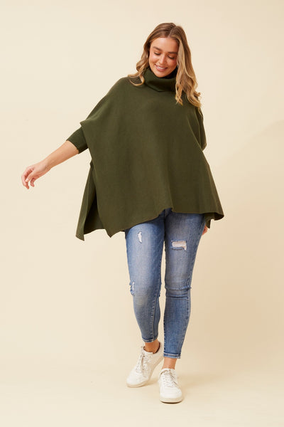 Martina Knit Pullover Khaki