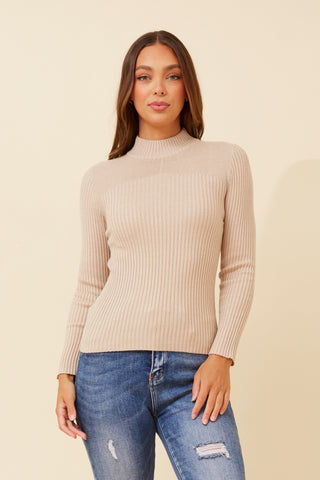 Mel Rib Knit Sand