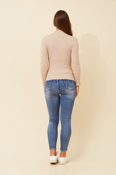 Mel Rib Knit Sand