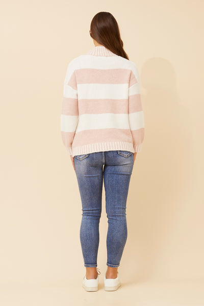 Angela Stripe Knit - Cavorte 