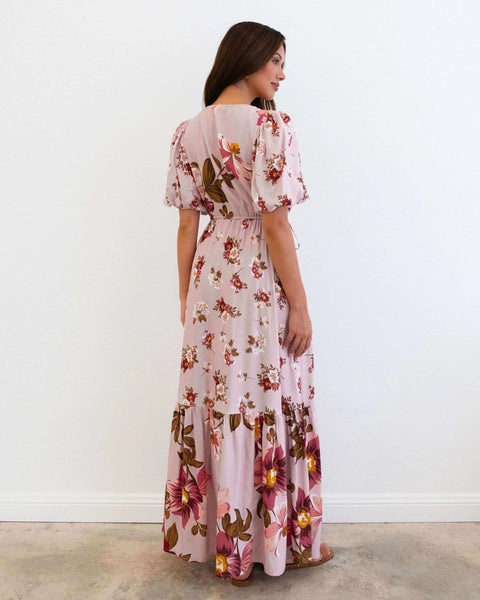 Blush Print Maxi Dress