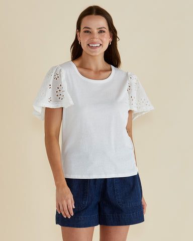 Lottie Embroidered Tee
