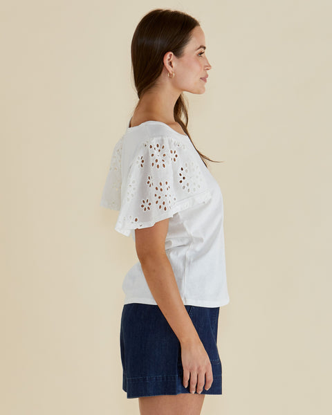 Lottie Embroidered Tee