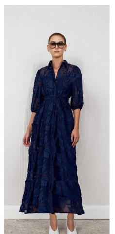 Nadia Midi Dress Navy