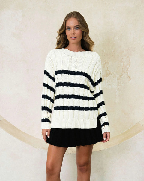 Laney Cotton Sweater Stripe