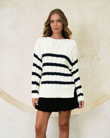 Laney Cotton Sweater Stripe