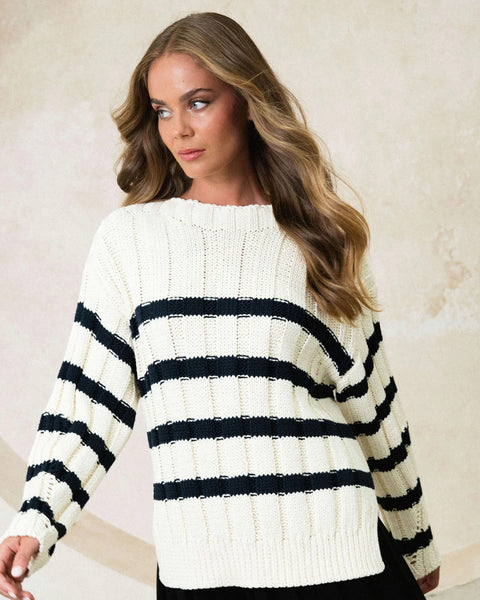 Laney Cotton Sweater Stripe
