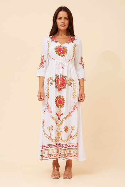 Lauren Embroidered Maxi Dress