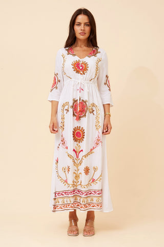 Lauren Embroidered Maxi Dress