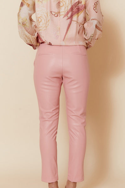 Leather Look Pant Pink