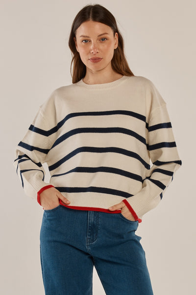 Leonie Knit Sweater Stripe