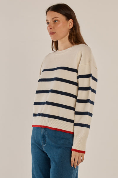 Leonie Knit Sweater Stripe