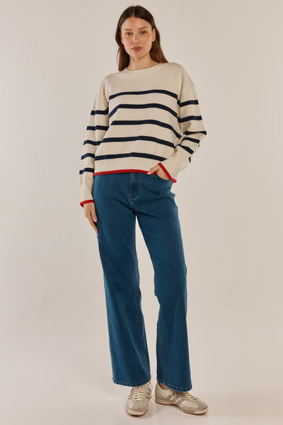Leonie Knit Sweater Stripe