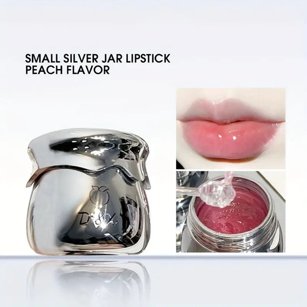 Silver Jar Lip Balm Peach