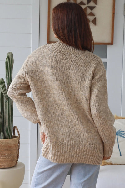 Livy Cable Knit Sweater Oatmeal