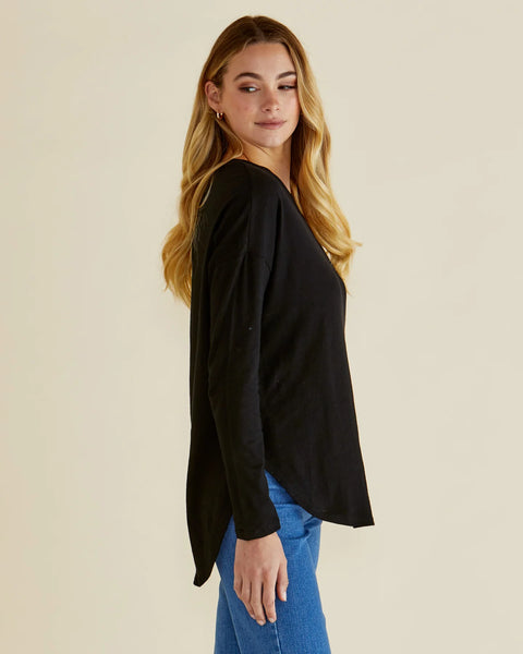 Megan Cotton Top Black