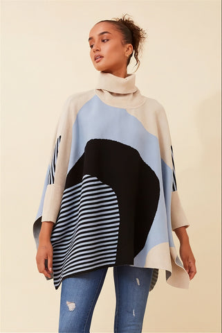 Martina Colour Block Pullover Swirl