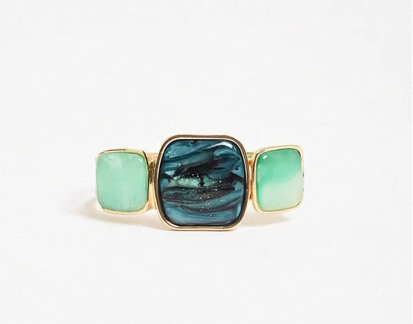Metal Resin Hinge Back Bangle