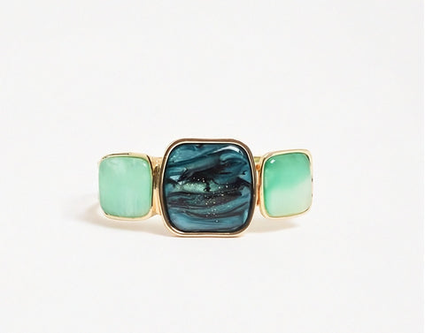 Metal Resin Hinge Back Bangle
