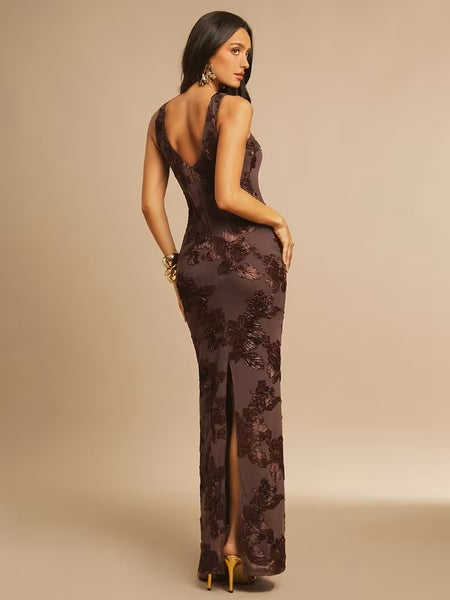 Misha Embossed Formal Dress