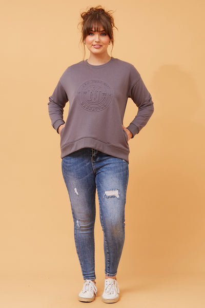 New York City Sweatshirt Gunmetal
