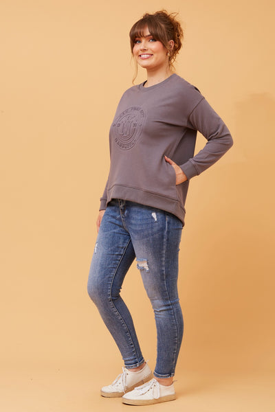 New York City Sweatshirt Gunmetal
