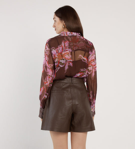 Nyomi Blouse Print Plum