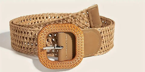 Open Weave Belt Straw