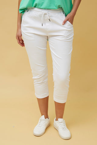 Dolce Jogger Pant White
