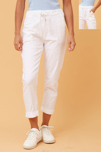 Made in Italy Stretch Pant White