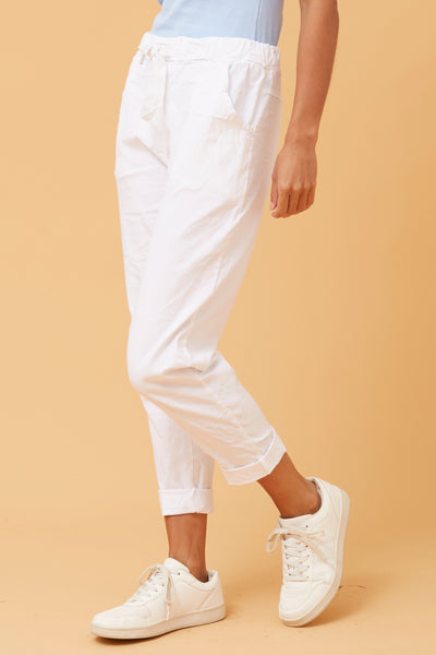 Made in Italy Stretch Pant White