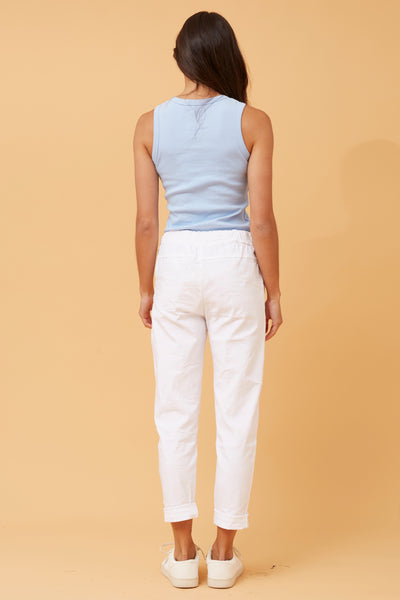 Made in Italy Stretch Pant White
