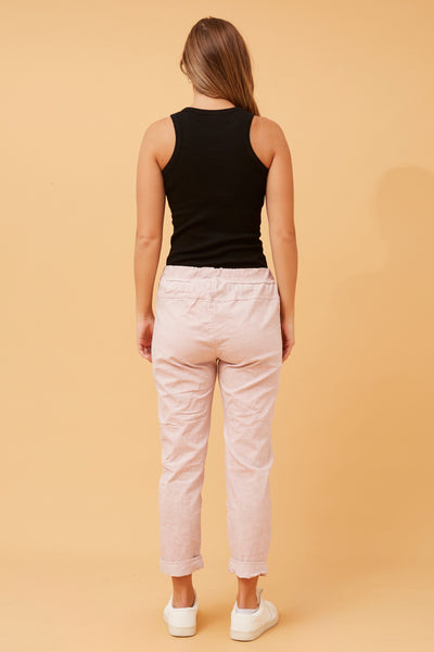 Italian Jogger Sequin Stars Pink